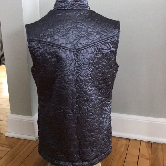 Toffee Apple gray quilted vest, small - Picture 3 of 3
